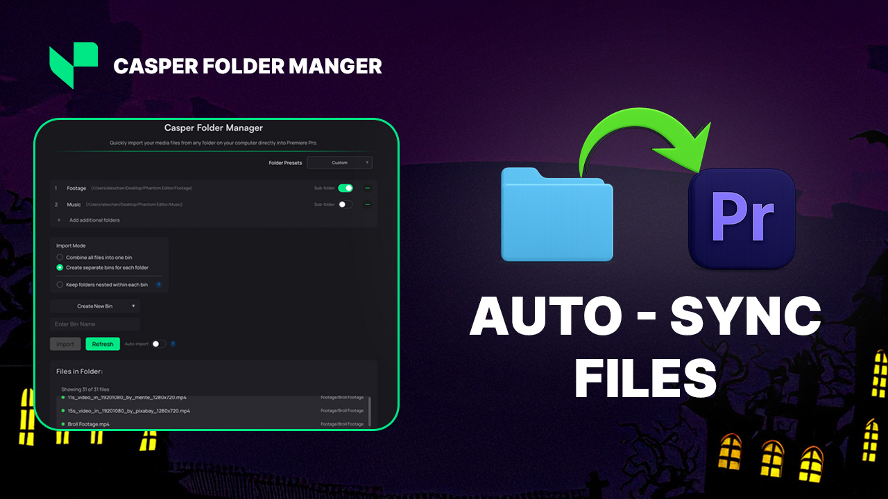 How to Use Casper Folder Manager - Complete Adobe Premiere Pro Media Import Tutorial